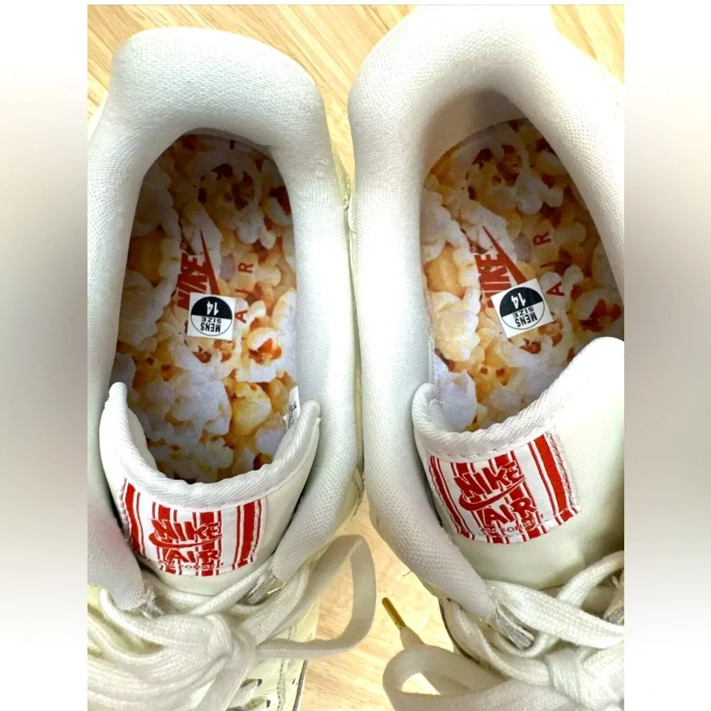 Nike Air Force 1 '07 PRM EMB 'Popcorn' Coconut Milk CW2919-100 Men’s Size 14 AF1